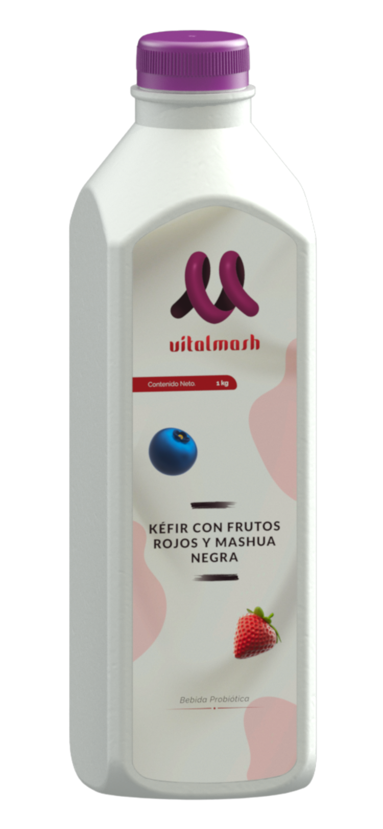 parte frontal de botella vitalmash